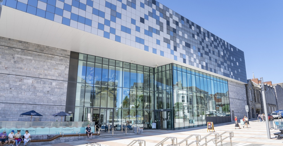 Exterior of The Box museum in Plymouth